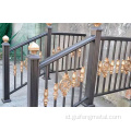 Pagar Pengelasan Hot Aluminium Alloy Stair Pagar Penjualan Hot